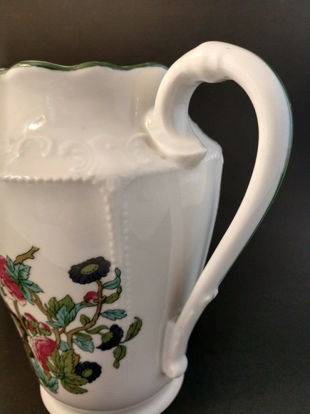 Vintage Antique Union K Porcelain Ceramic Cream Pitcher Floral Czechoslovakia - Picture 10 of 12